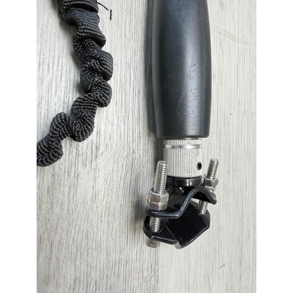 Ani One Dog Bike Leash Hands Free Quick Connect Buffer Rope Black Medium Large